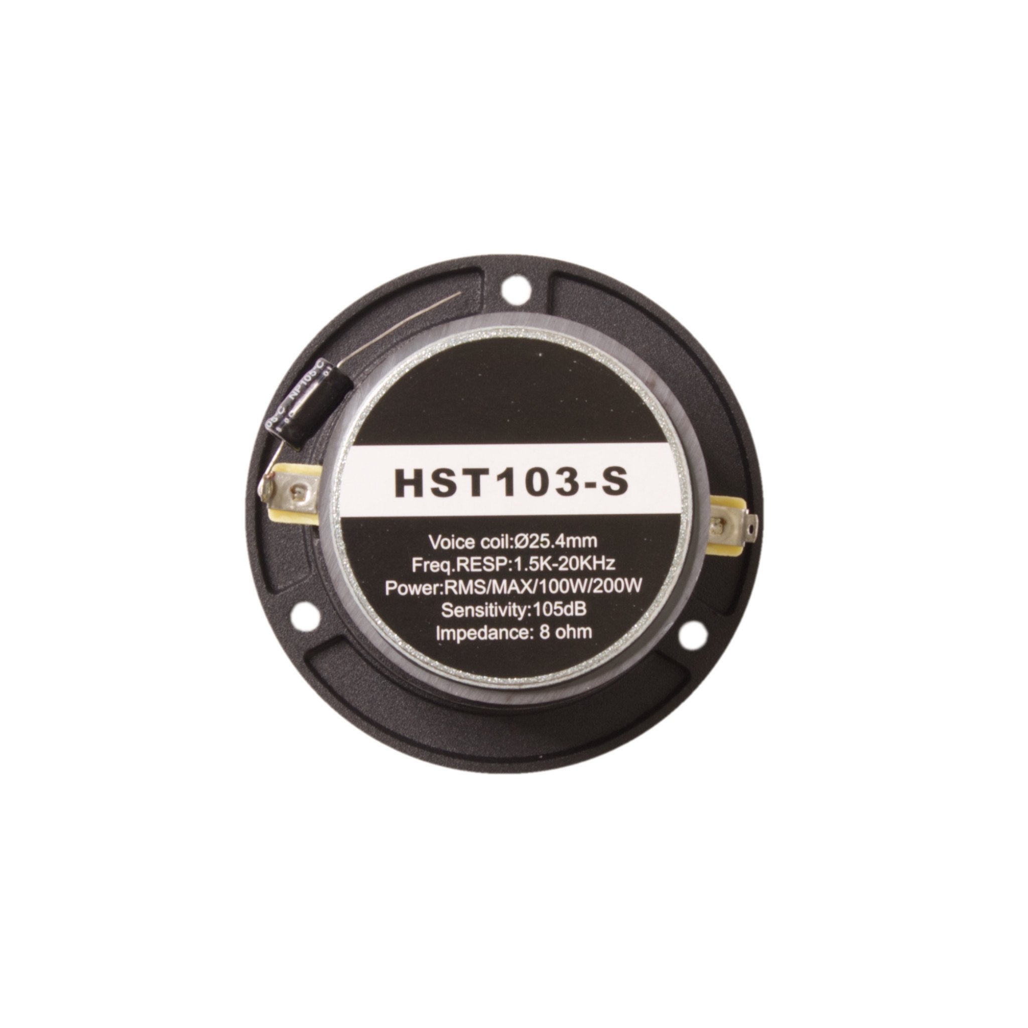 Round Titanium Bullet Tweeter 50W (RMS)