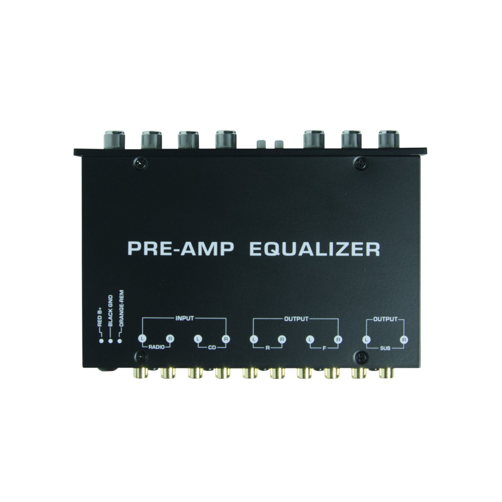 Linertec LT7 car audio preamp overhead view